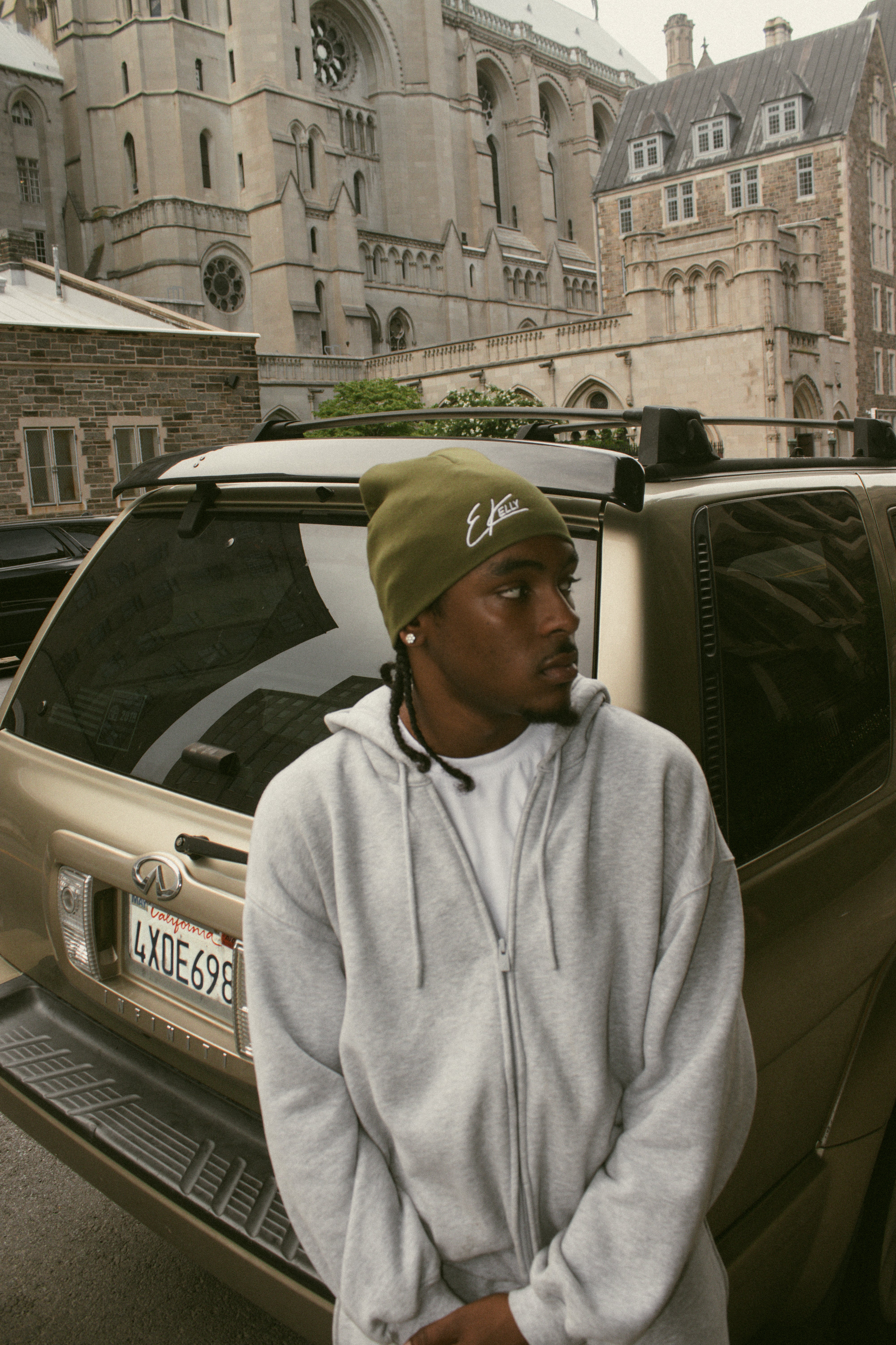 EKelly Forest Green Skull Cap