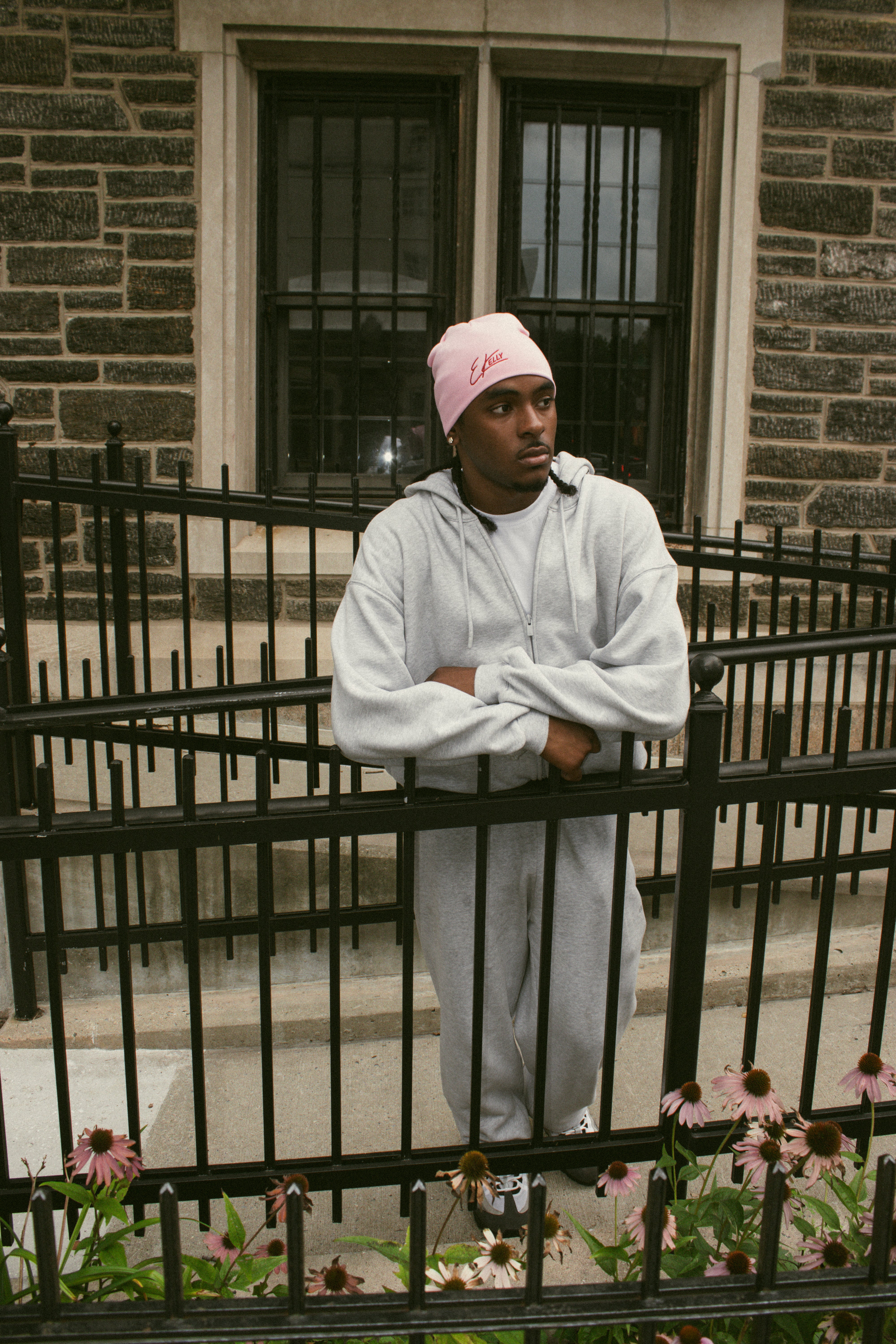 EKelly Pink/Red Skull Cap