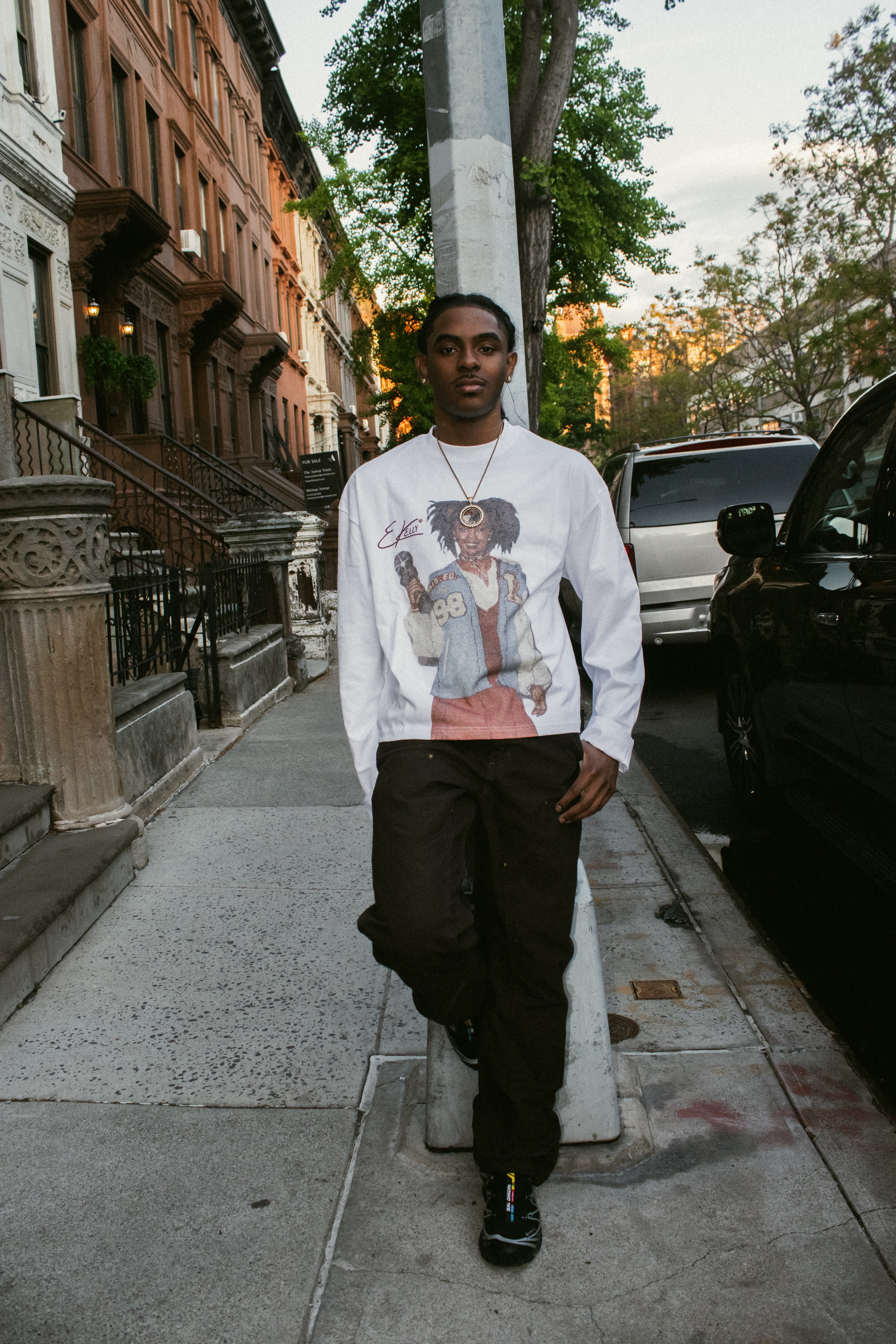 EkellyⓇ White Lauryn Hill Long Sleeve